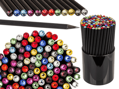 Black pencil with Swarovski stone,