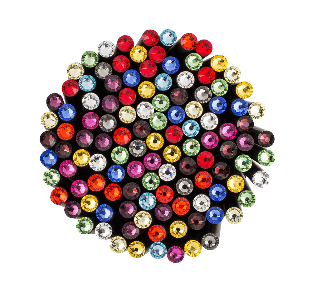 Black pencil with Swarovski stone,