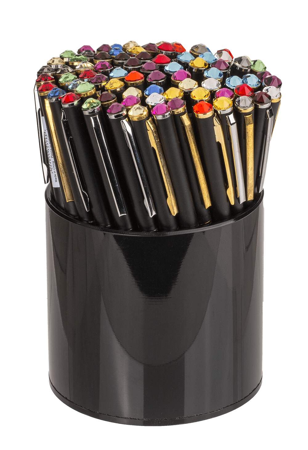 Black pen with Swarovski stone,