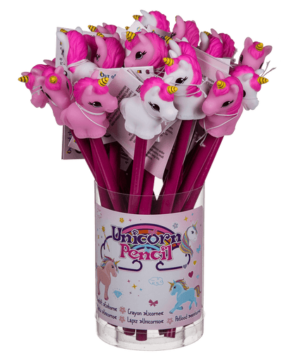 Pencil with topper, Unicorn,