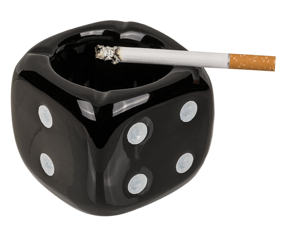 Ashtray, Dice,