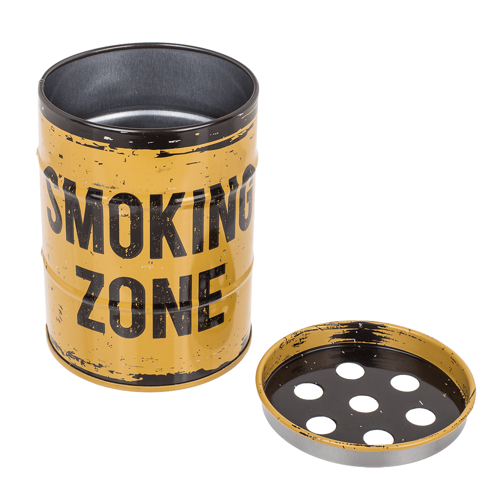Metal ashtray, Oil Drum,