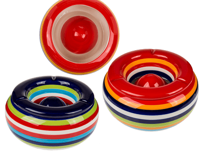 Ceramic storm ashtray, Stripes,