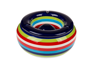 Ceramic storm ashtray, Stripes,