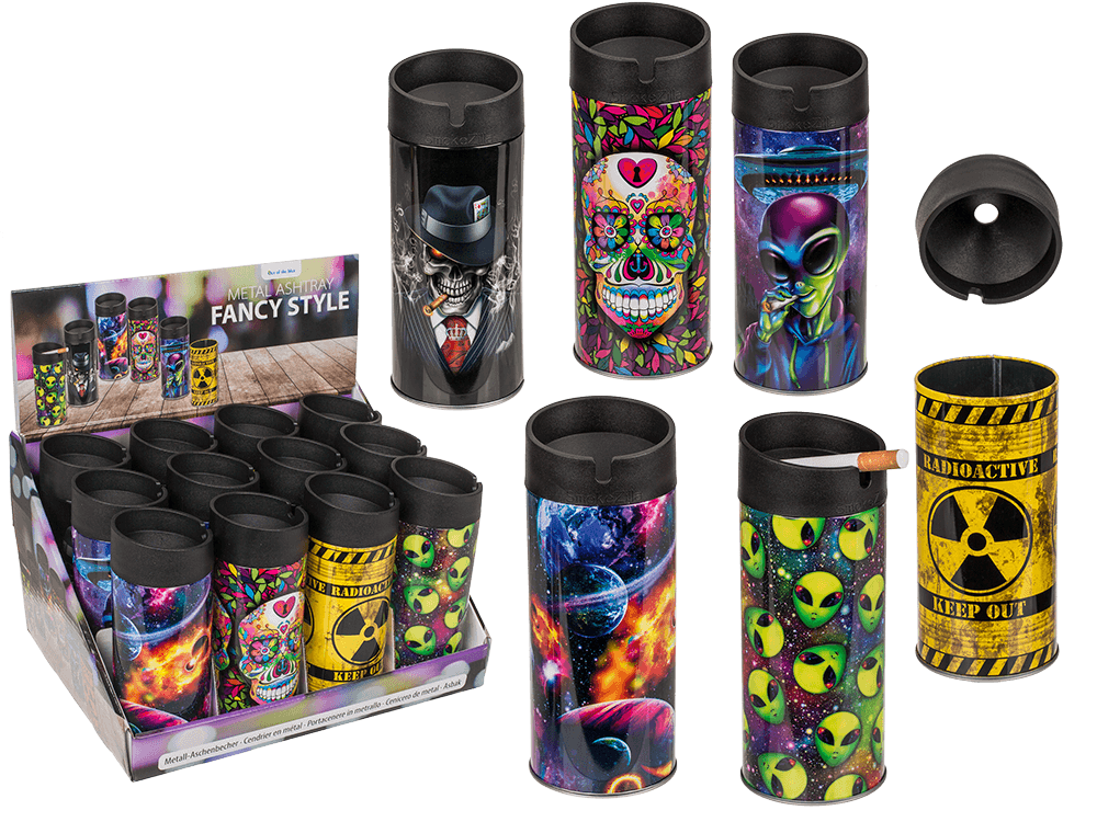 Metal ashtray, Fancy Style,