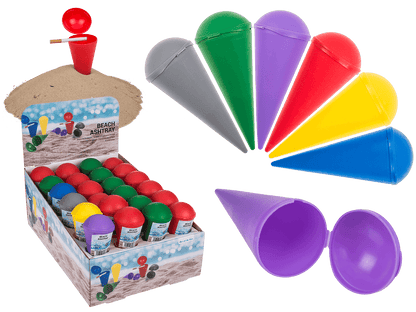 Portable beach ashtray, ca 15 cm,