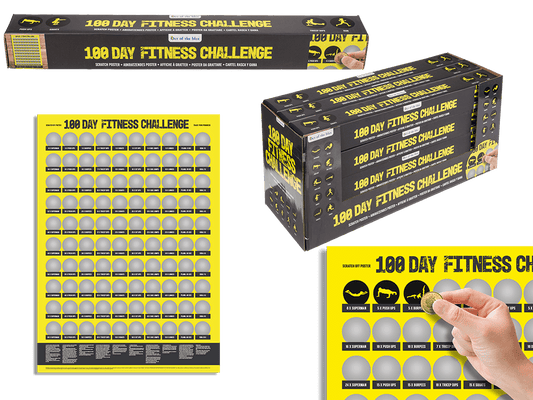 Scratch Poster,100 days of fitness,