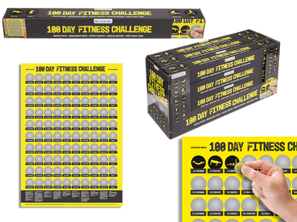 Scratch Poster,100 days of fitness,