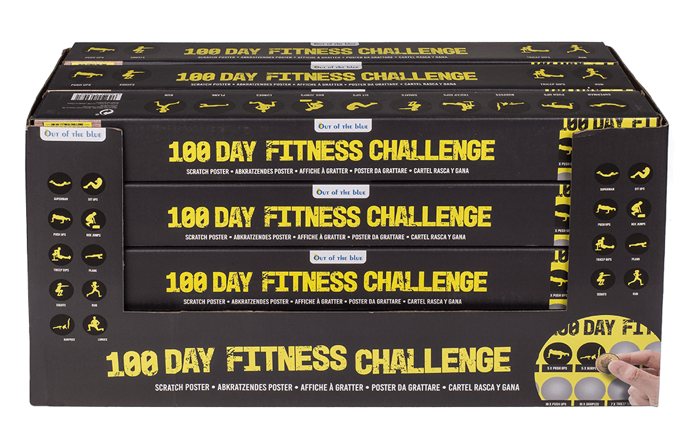 Scratch Poster,100 days of fitness,