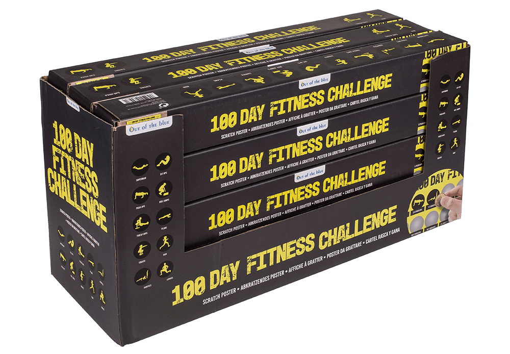 Scratch Poster,100 days of fitness,