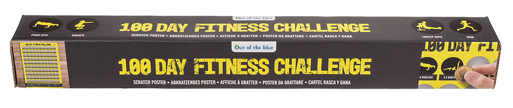 Scratch Poster,100 days of fitness,