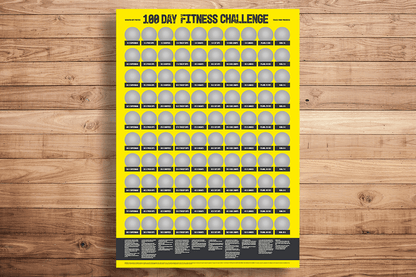 Scratch Poster,100 days of fitness,