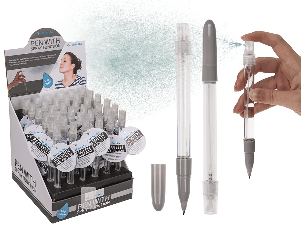 Pen with spray bottle. ca. 7 ml, ca. 18 cm,