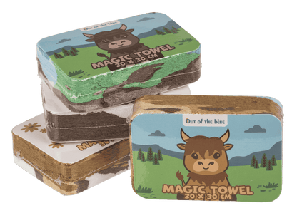 Toalla mágica de algodón, Highland Cow