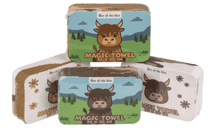 Toalla mágica de algodón, Highland Cow