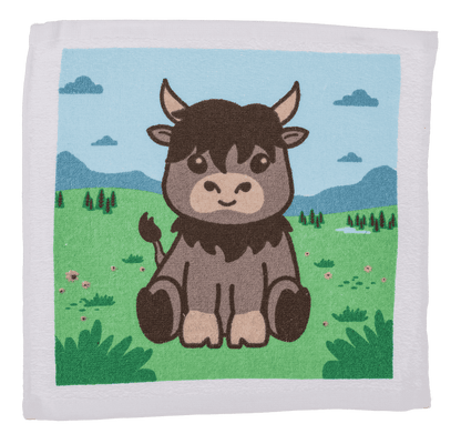 Toalla mágica de algodón, Highland Cow