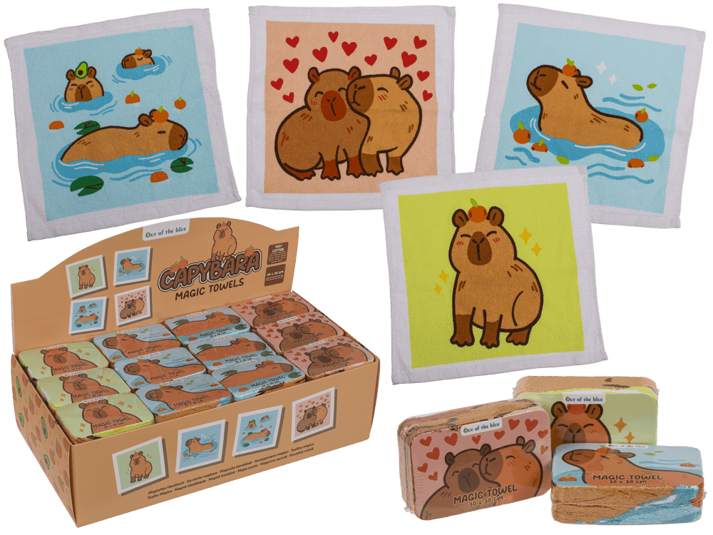 Magic cotton towel, Capybara,
