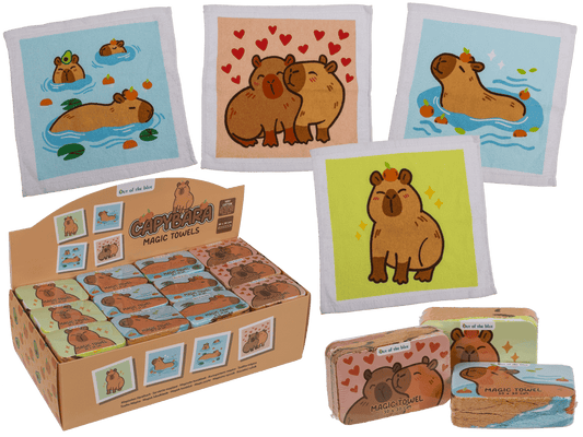 Magic cotton towel, Capybara,