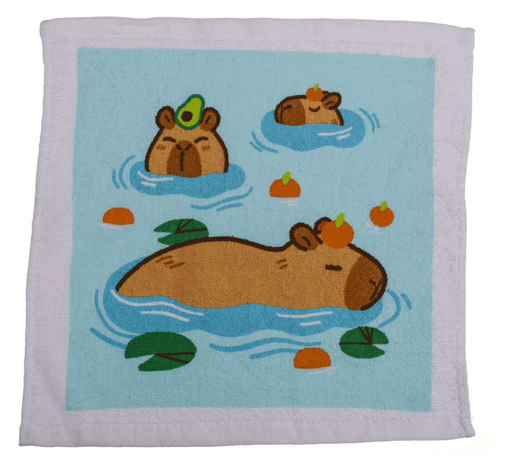 Magic cotton towel, Capybara,