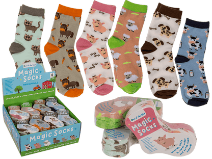 Magic kids socks, farm animals, 1 pair,