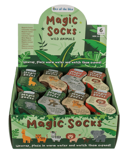 Magic kids socks, wild animals, 1 pair,