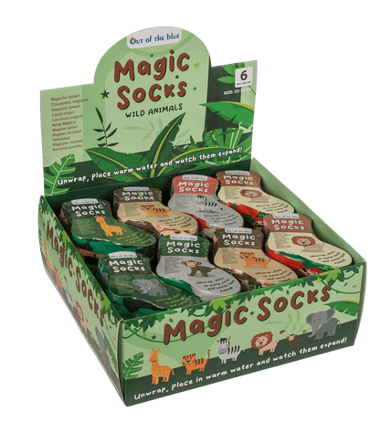 Magic kids socks, wild animals, 1 pair,