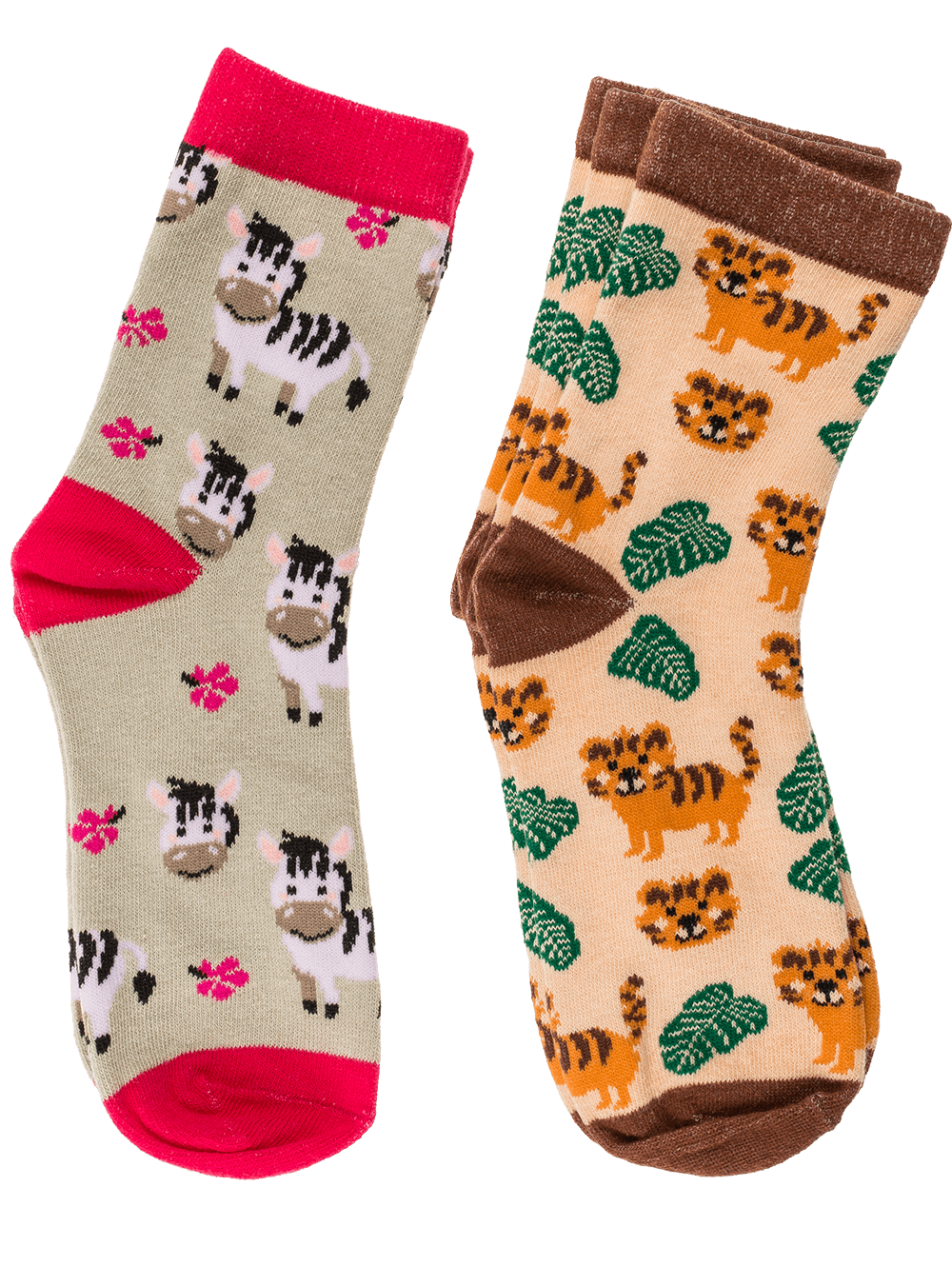 Magic kids socks, wild animals, 1 pair,