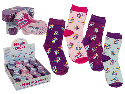Magic kids socks, comic unicorn, 1 pair,