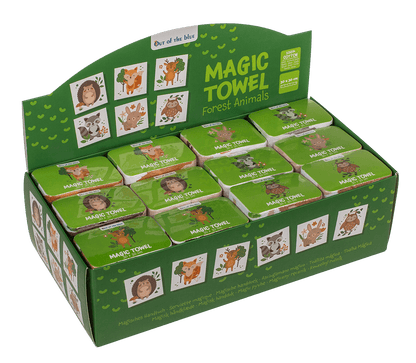Magic cotton towel, forrest animals,