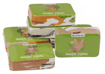 Magic cotton towel, forrest animals,