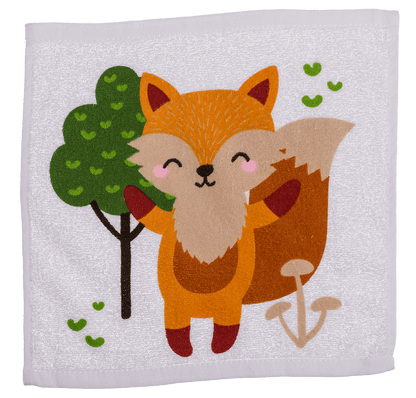 Magic cotton towel, forrest animals,