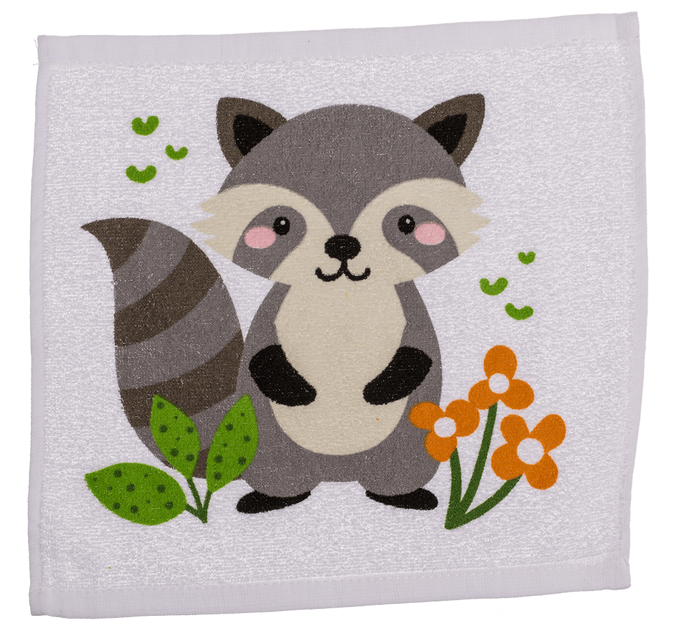 Magic cotton towel, forrest animals,