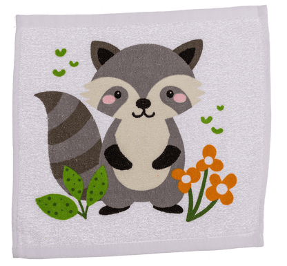 Magic cotton towel, forrest animals,