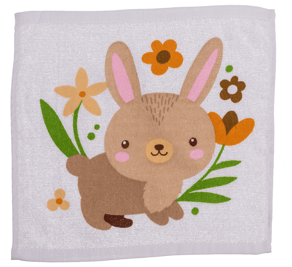 Magic cotton towel, forrest animals,