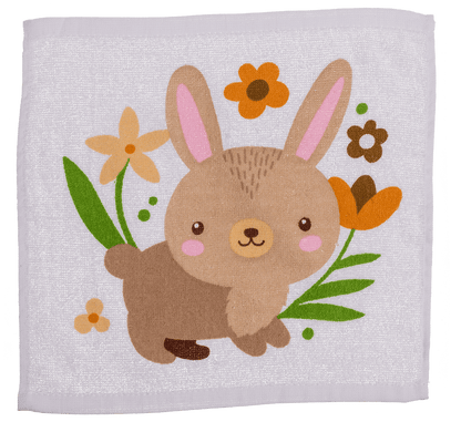 Magic cotton towel, forrest animals,