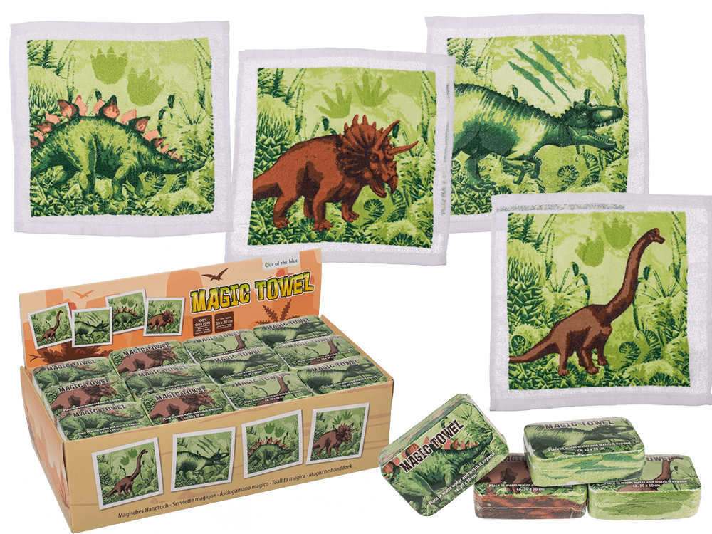 Magic cotton towel, Dinosaur,