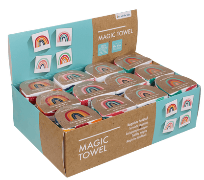 Magic cotton towel, rainbow,