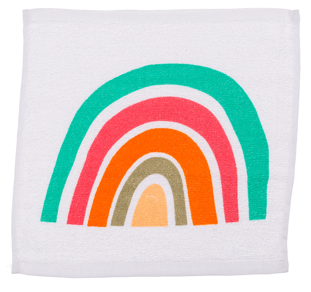 Magic cotton towel, rainbow,