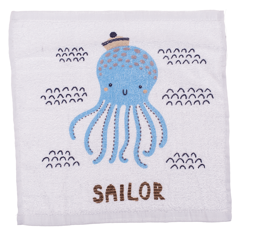 Magic cotton towel, octopus,