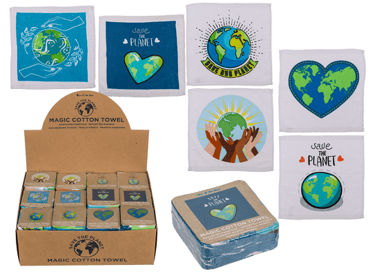 Magic cotton towel, Save the Planet,