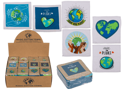 Magic cotton towel, Save the Planet,