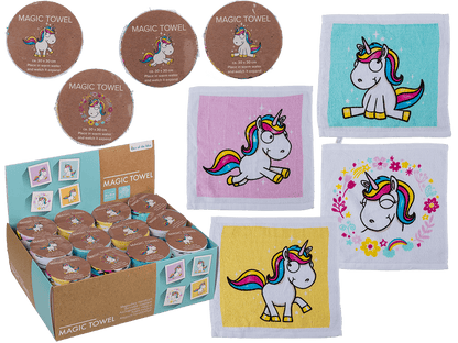 Magic cotton towel, Comic Unicorn,