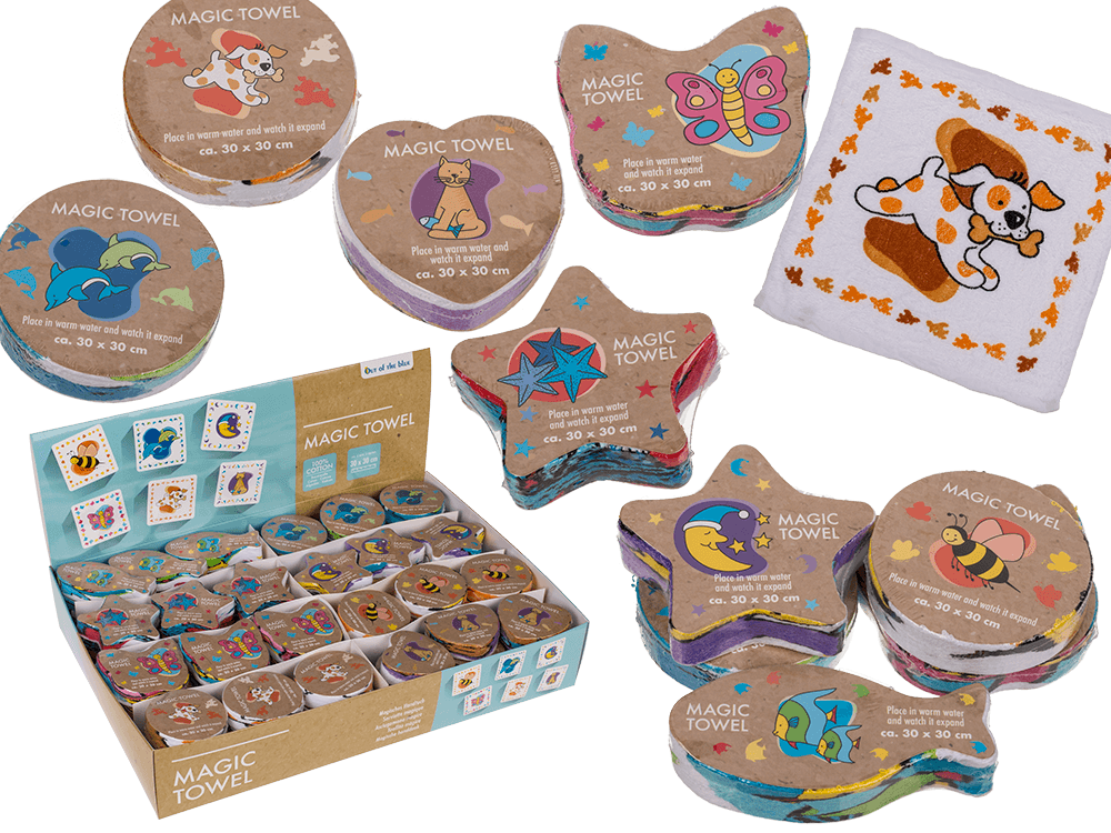 Magic cotton towel, Animals,
