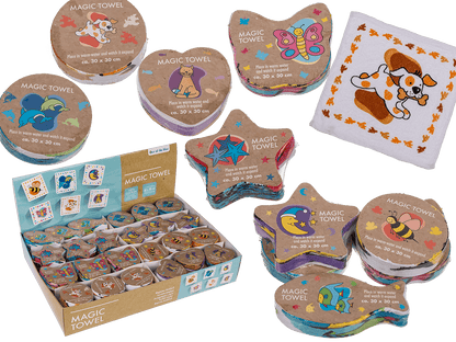 Magic cotton towel, Animals,