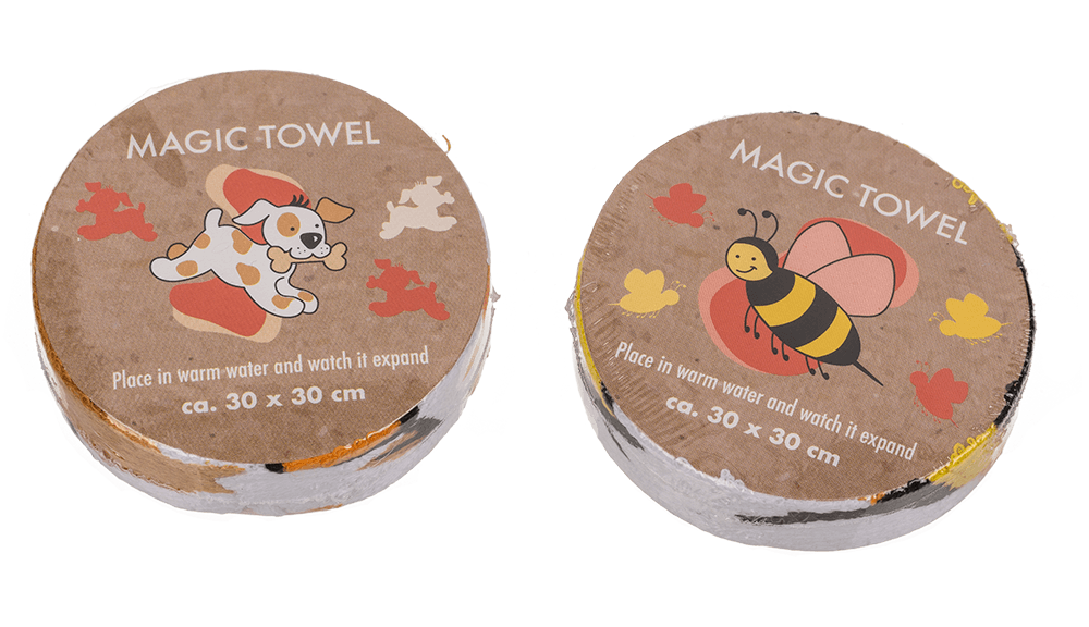 Magic cotton towel, Animals,