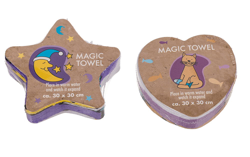 Magic cotton towel, Animals,