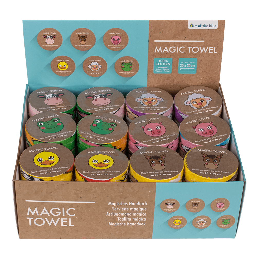 Magic cotton towel, Farm Animals,