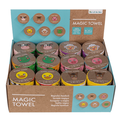 Magic cotton towel, Farm Animals,
