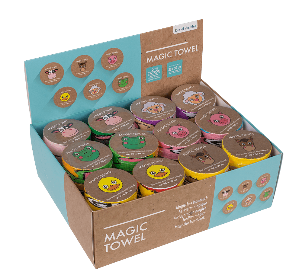 Magic cotton towel, Farm Animals,