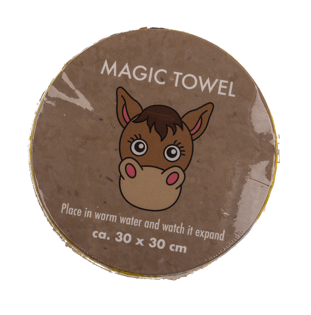 Magic cotton towel, Farm Animals,